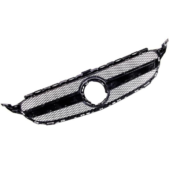 Kühlergrill Schwarz Glanz passt passend für Mercedes C W205 S205 MOPF nicht AMG