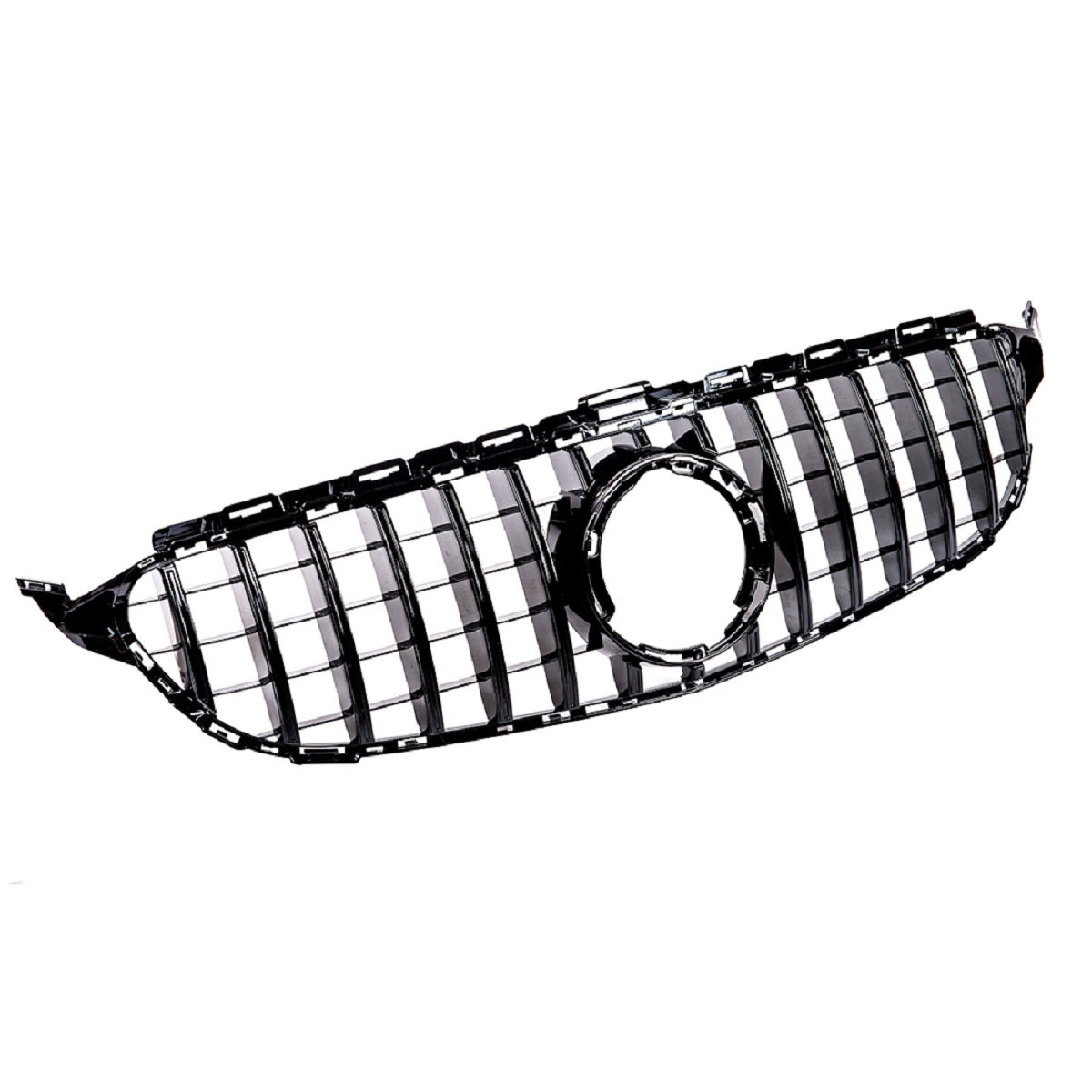 GT Gloss Black Front Grille passend für Mercedes C-Class W205 2018-2021 – Bild 3