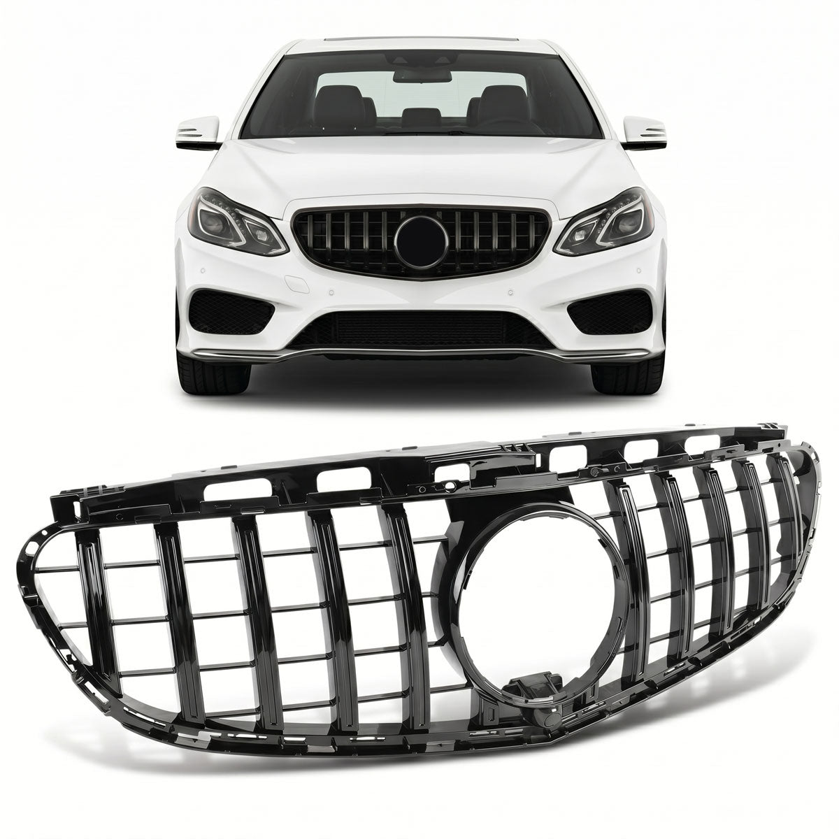 Front Grille Panamericana GT passend für Mercedes E-Class W212 2013-2016 – Bild 1