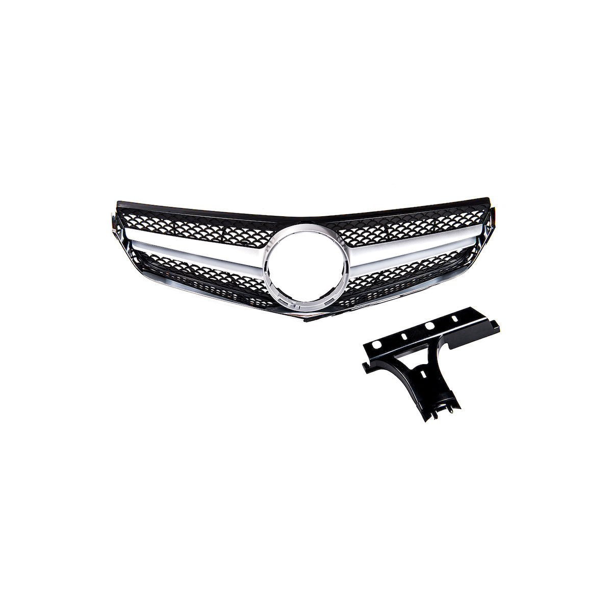 Front Grille Silver passend für Mercedes E-Class C207 Coupe Cabrio 2009-2013 – Bild 2
