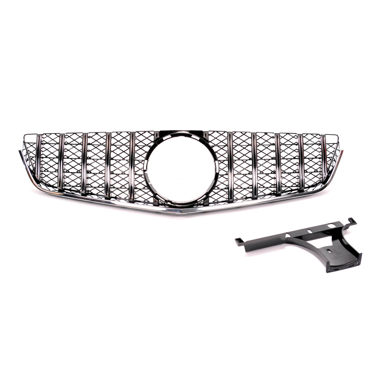 GT Style Front Grille Chrome & Black passend für E-Class C207 A207 2009-2013 passend für Mercedes-Benz – Bild 2