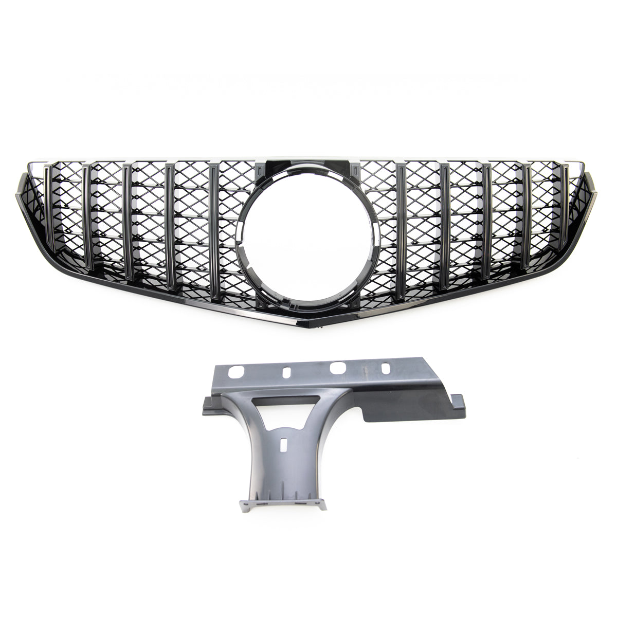 GT Gloss Black Front Grille passend für Mercedes E-Class Coupe/Conv 2009-2013 – Bild 1