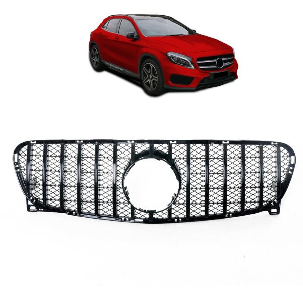 Calandre noir brillant adaptée pour Mercedes GLA X156 13-16 Sport-Panamericana