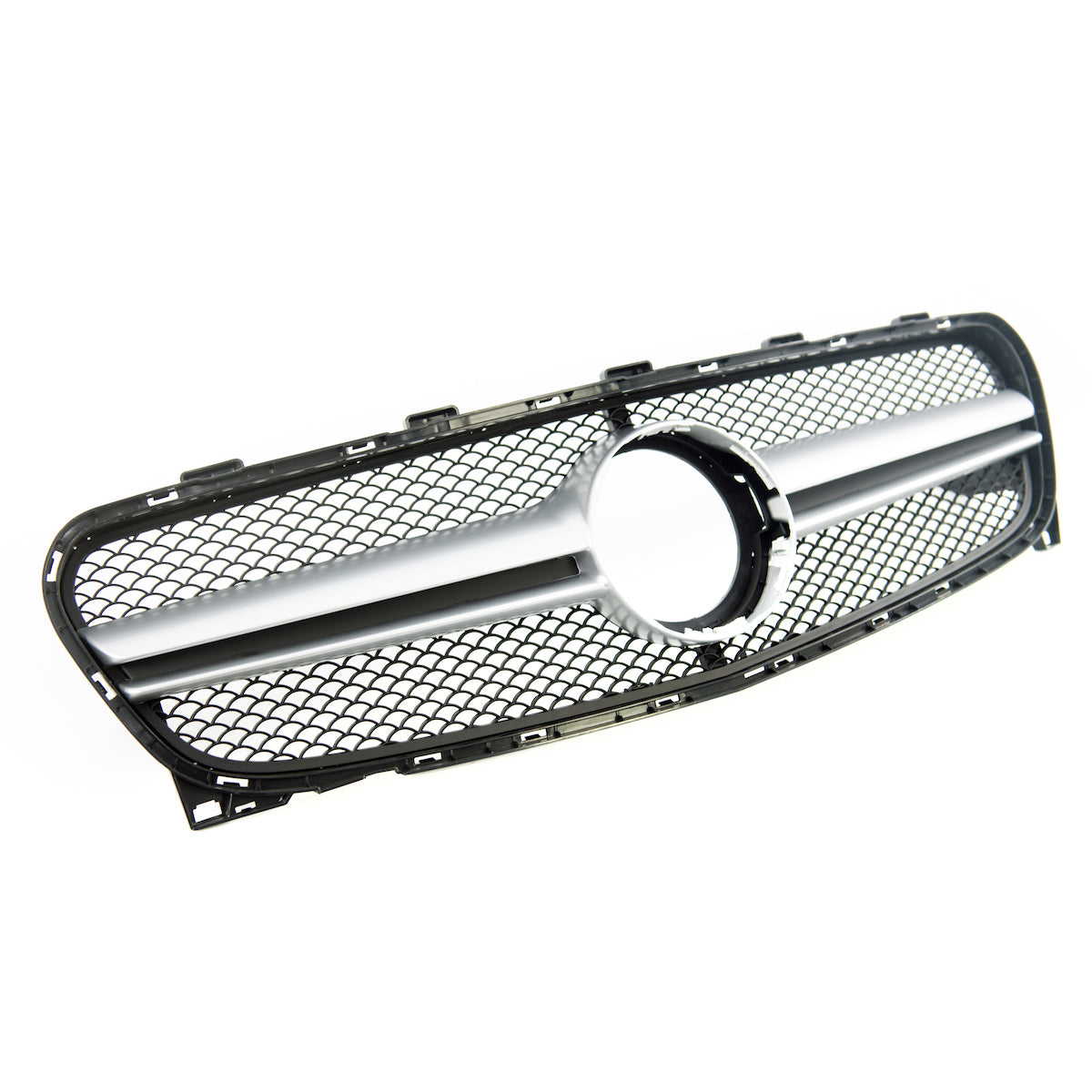 Front Grille Silver passend für Mercedes GLA X156 2017-2019 – Bild 3