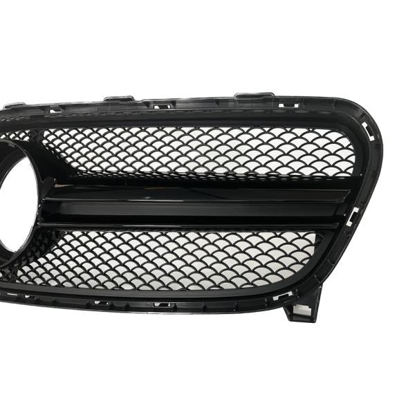 Sport Kühlergrill Schwarz Glanz passt passend für Mercedes GLA X156 ab 13-16 nicht AMG
