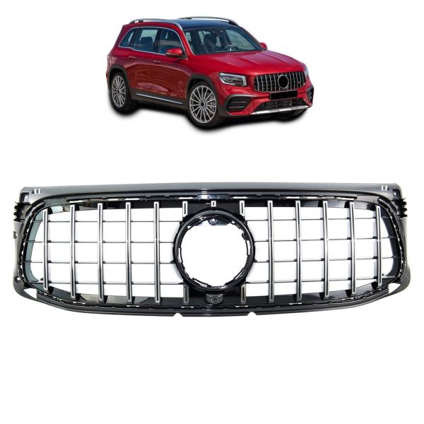 Kühlergrill Chrom kompatibel mit GLB X247 mit AMG Sport -Panamericana GT