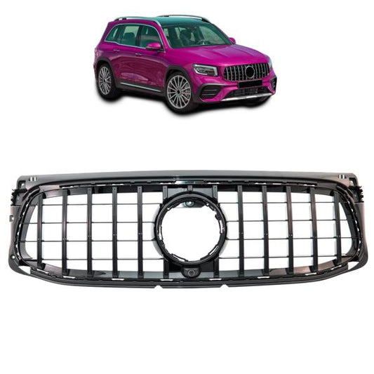 Kühlergrill Schwarz passt passend für Mercedes GLB X247 mit AMG Sport-Panamericana GT
