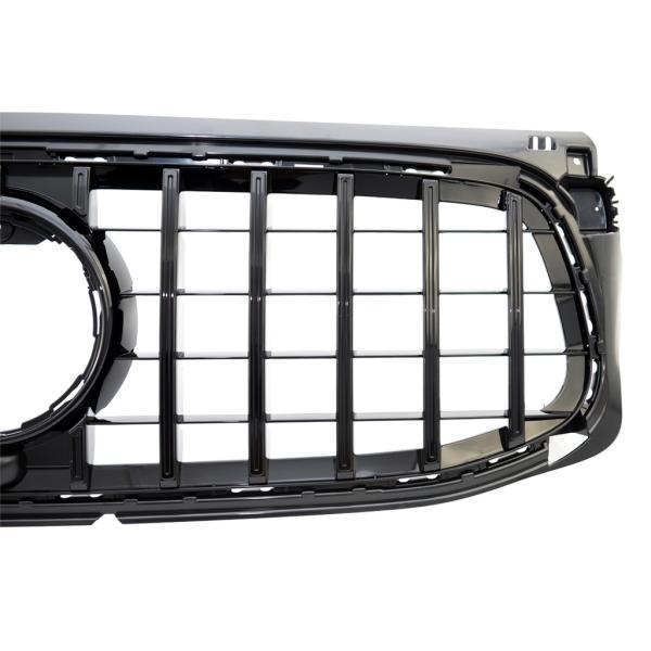 Kühlergrill Schwarz passt passend für Mercedes GLB X247 mit AMG Sport-Panamericana GT