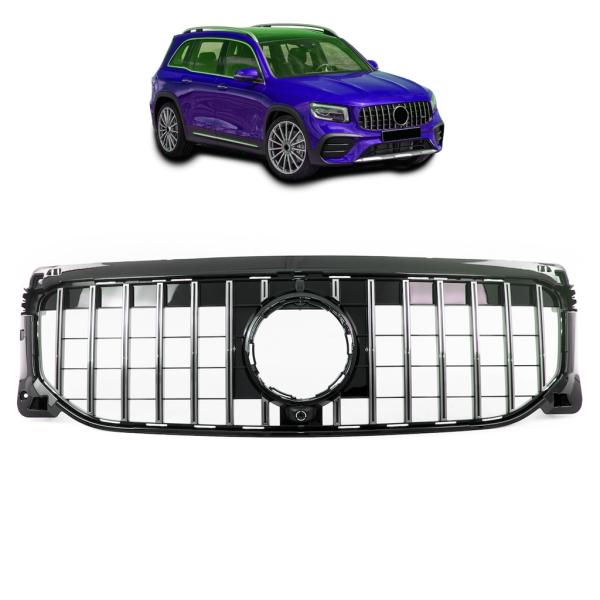 Kühlergrill Chrom passt passend für Mercedes GLB X247 ohne AMG Sport-Panamericana GT