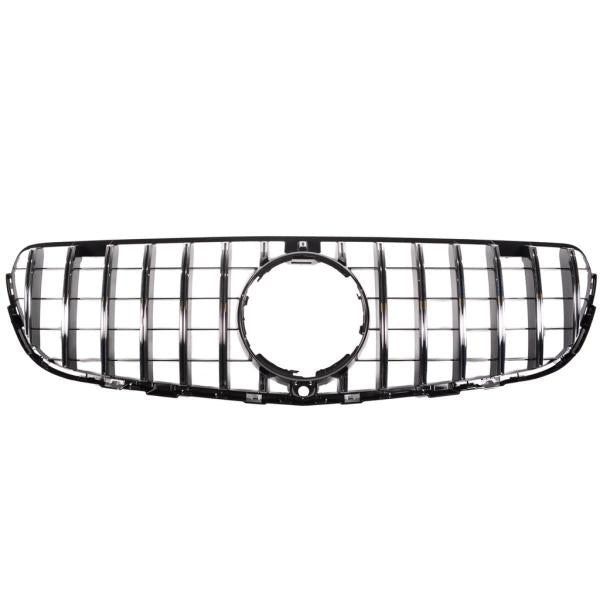 Kühlergrill Schwarz Chrom passt passend für Mercedes GLC X253 +Sport-Panamericana GT