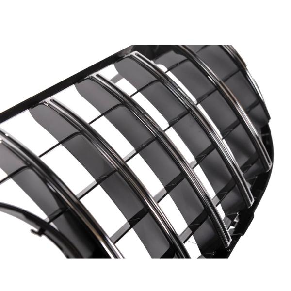 Kühlergrill Schwarz Chrom passt passend für Mercedes GLC X253 +Sport-Panamericana GT