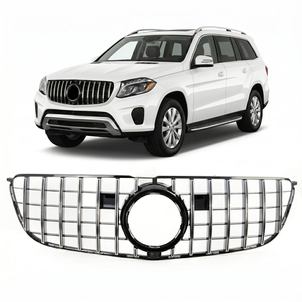 GT Panamericana Style Front Grille passend für Mercedes GLS X166 2016-2019 – Bild 1