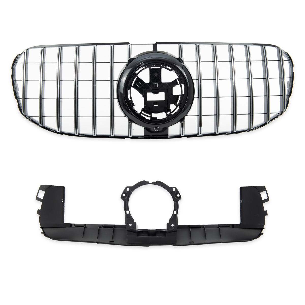 GT Style Front Grille Chrome & Black passend für Mercedes GLS X167 2018-2024 – Bild 2