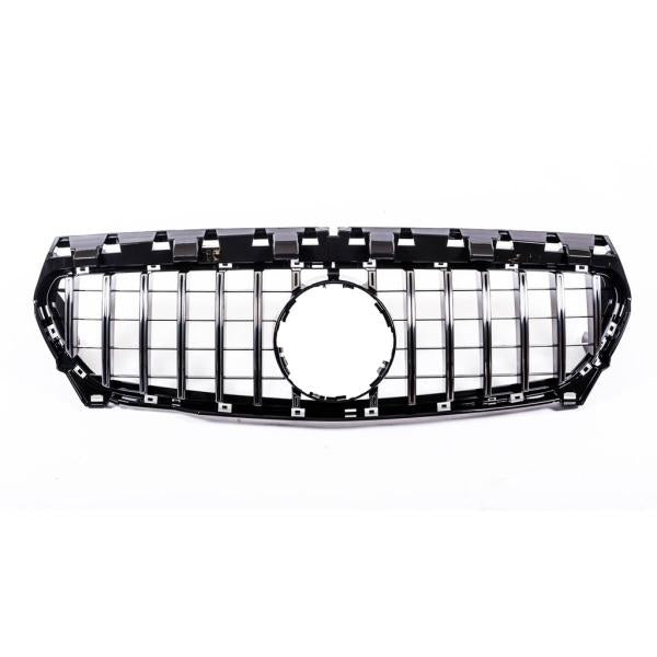 Kühlergrill schwarz chrom passt an passend für Mercedes W117 CLA 13-16 Sport-Panamericana GT