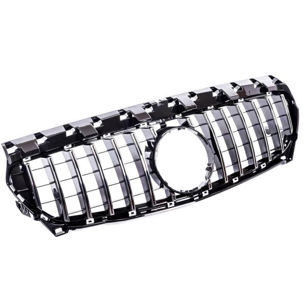Kühlergrill schwarz chrom passt an passend für Mercedes W117 CLA 13-16 Sport-Panamericana GT