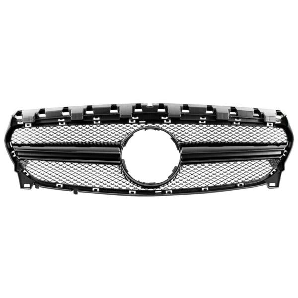 Sport Kühlergrill Schwarz Glanz passt passend für Mercedes C117 W117 CLA Mopf + 45 AMG