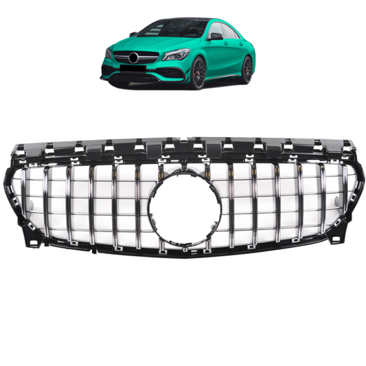 Kühlergrill schwarz / glanz passend für Mercedes CLA 117 16-19 Sport-Panamericana GT