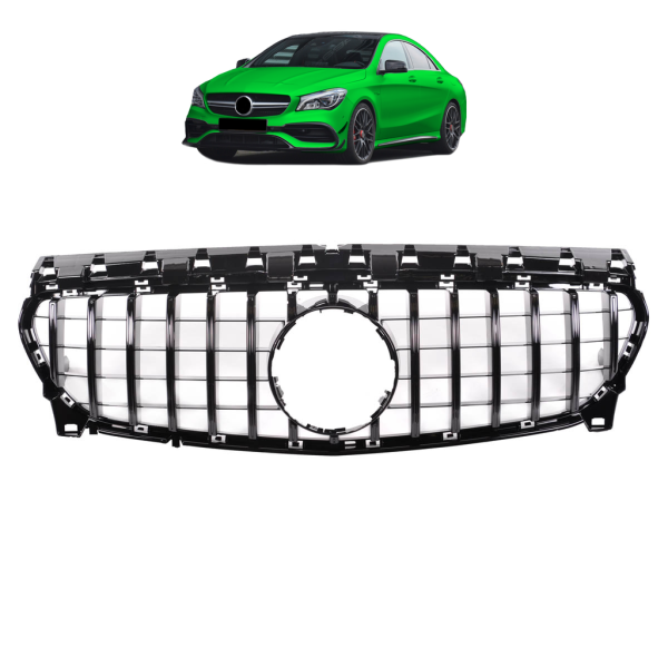 Kühlergrill schwarz / glanz passend für Mercedes CLA 117 16-19 Sport-Panamericana GT