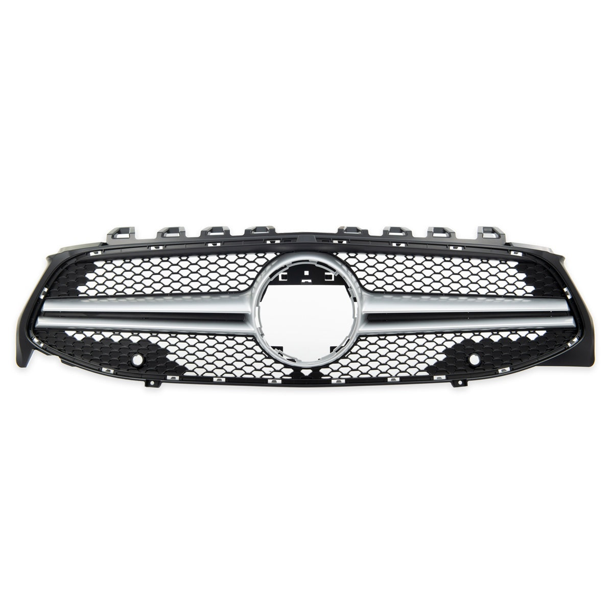 Front Grille Silver without Camera passend für Mercedes CLA C118 2019-2023 – Bild 3