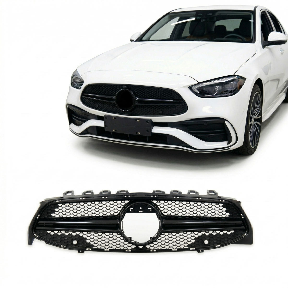 Front Grille Black without Camera passend für Mercedes CLA C118 2019-2023 – Bild 1