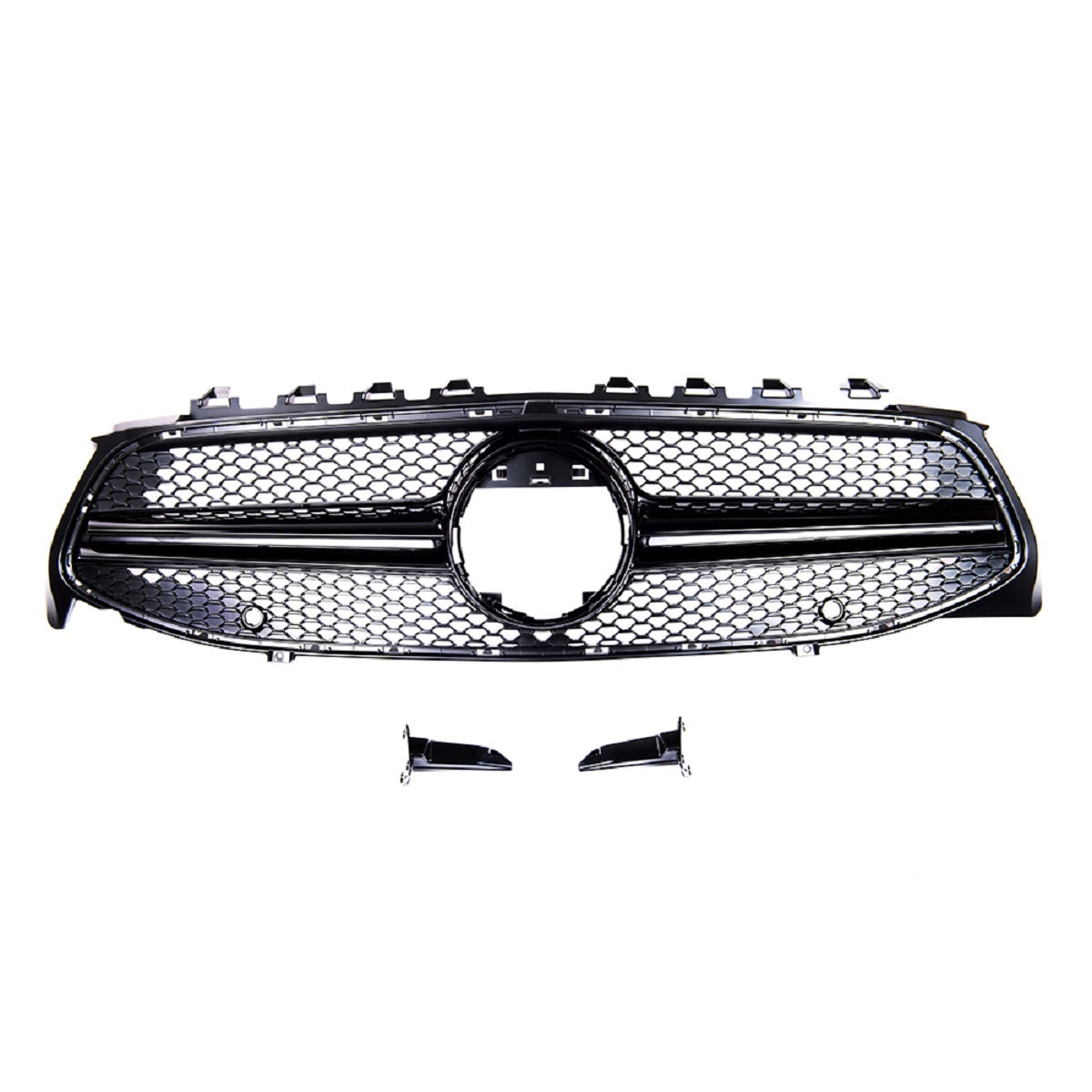 Front Grille Black without Camera passend für Mercedes CLA C118 2019-2023 – Bild 2