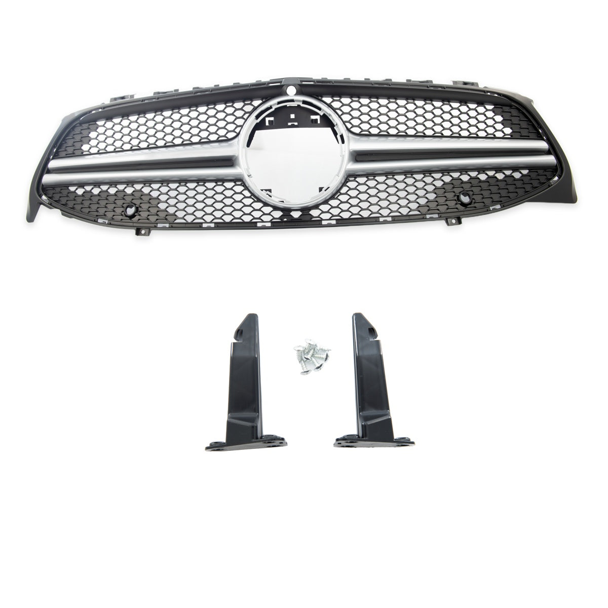 Sport Grille Silver A-Type W/PDC+Camera passend für Mercedes CLA 2019-now – Bild 2