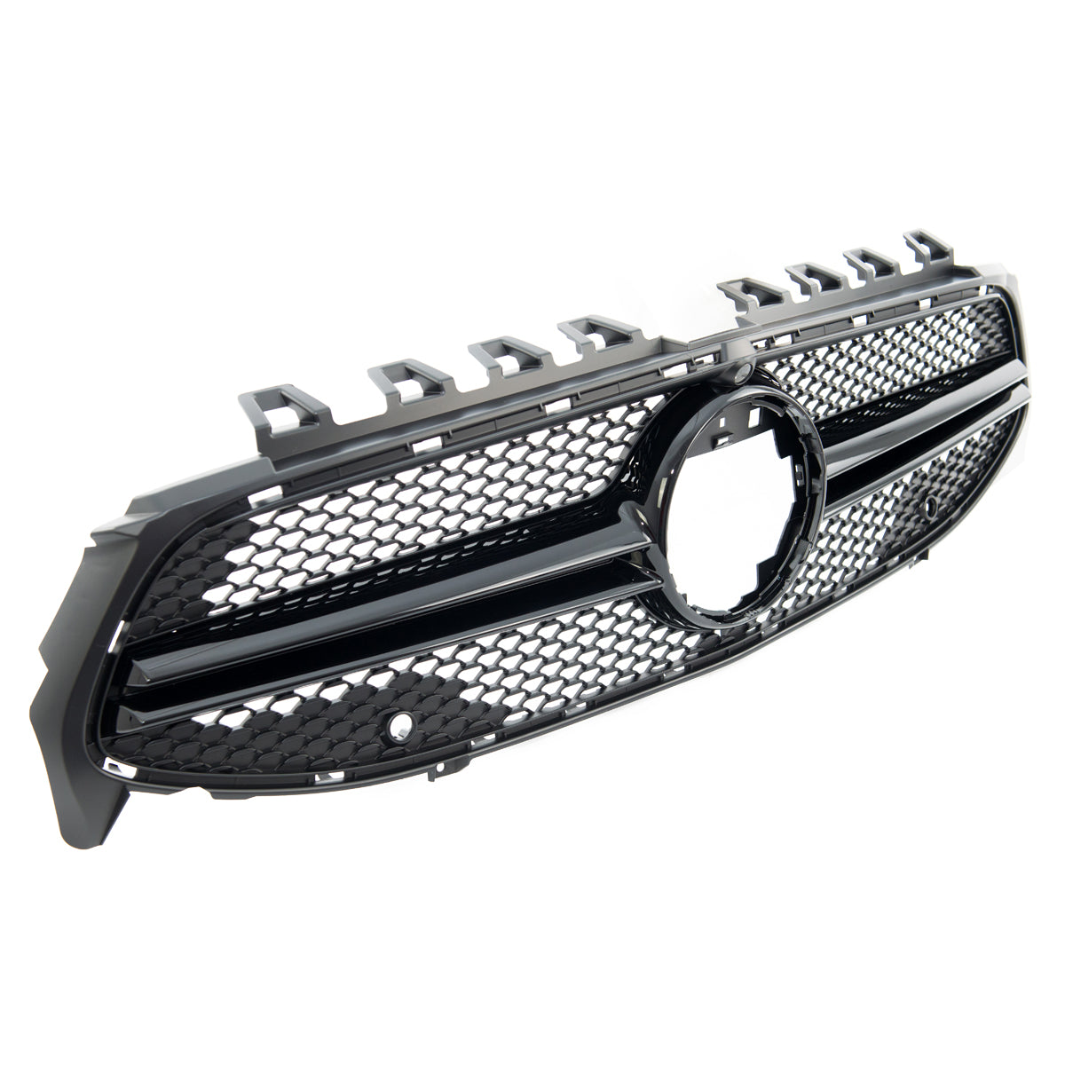 passend für Mercedes CLA C118 X118 2019-2024 Gloss Black A-Type Grille Camera – Bild 4