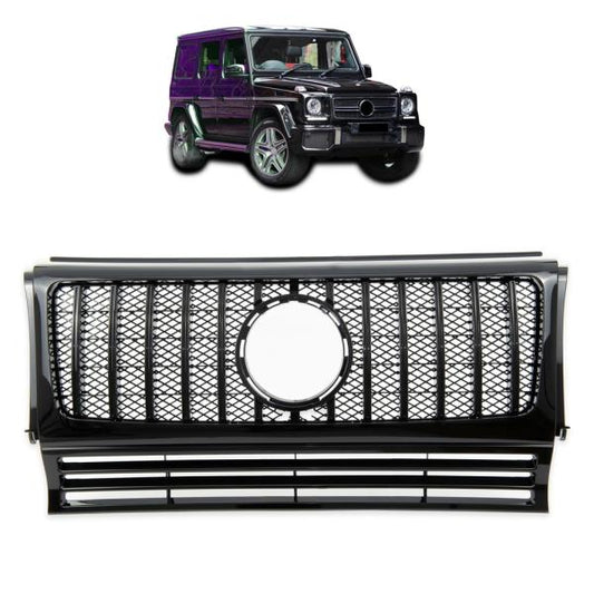 Kühlergrill Frontgrill Schwarz glanz passend für Mercedes G Modell W463 90-18