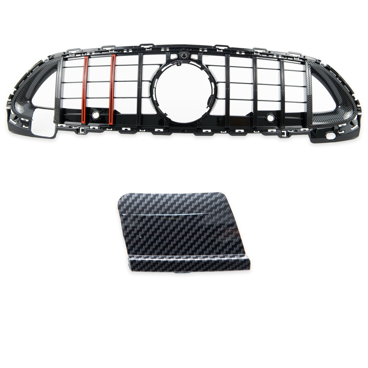 Front Grille GT Red/Carbon Look passend für Mercedes C-Class W206 2021-present – Bild 2