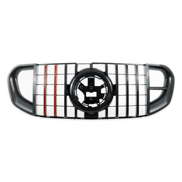 Kühlergrill Frontgrill schwarz GT-R Carbon Look passend für MERCEDES GLS (X167) 2018-