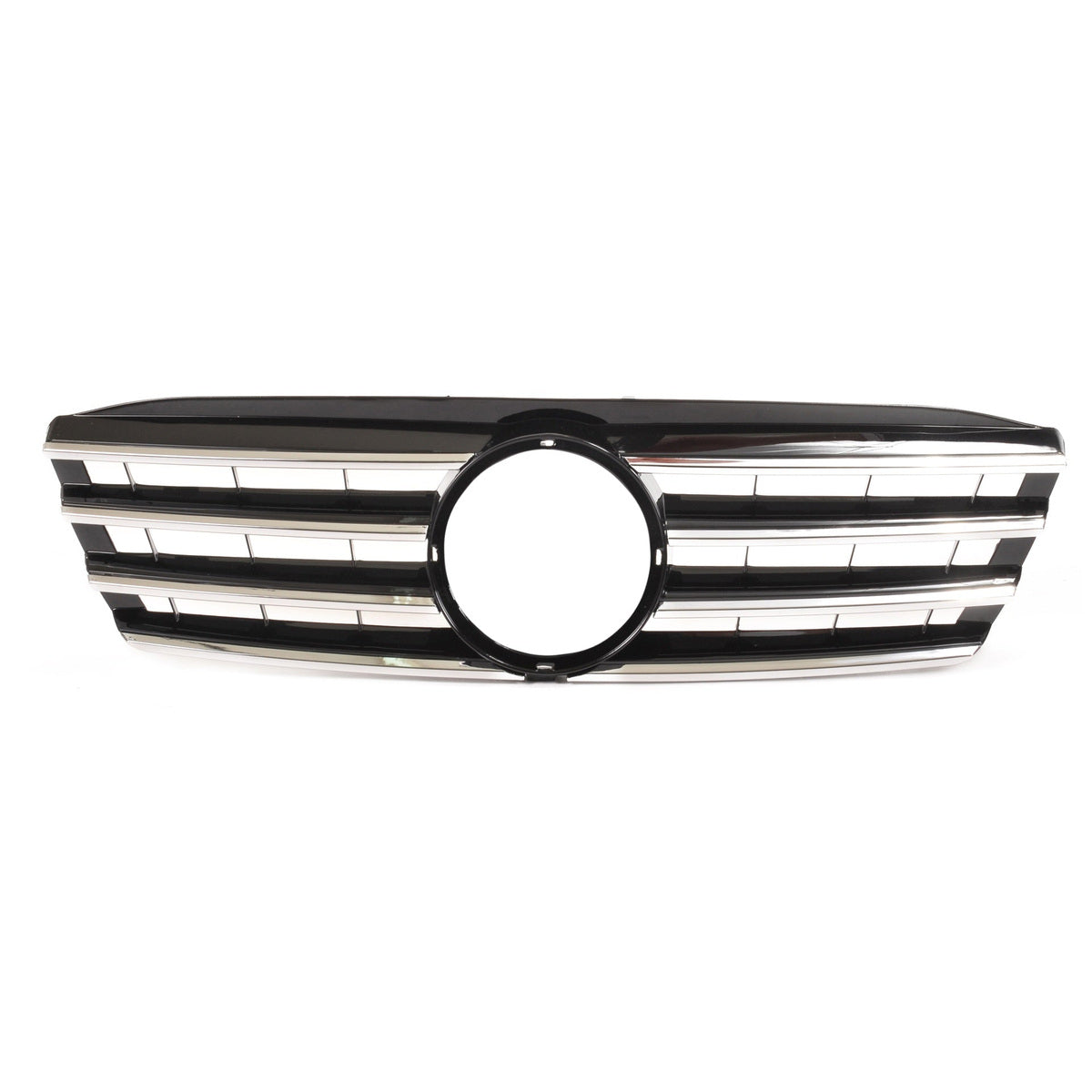 Sport Grille Gloss Black & Chrome passend für Mercedes C-Class W203 2000-2007 – Bild 2