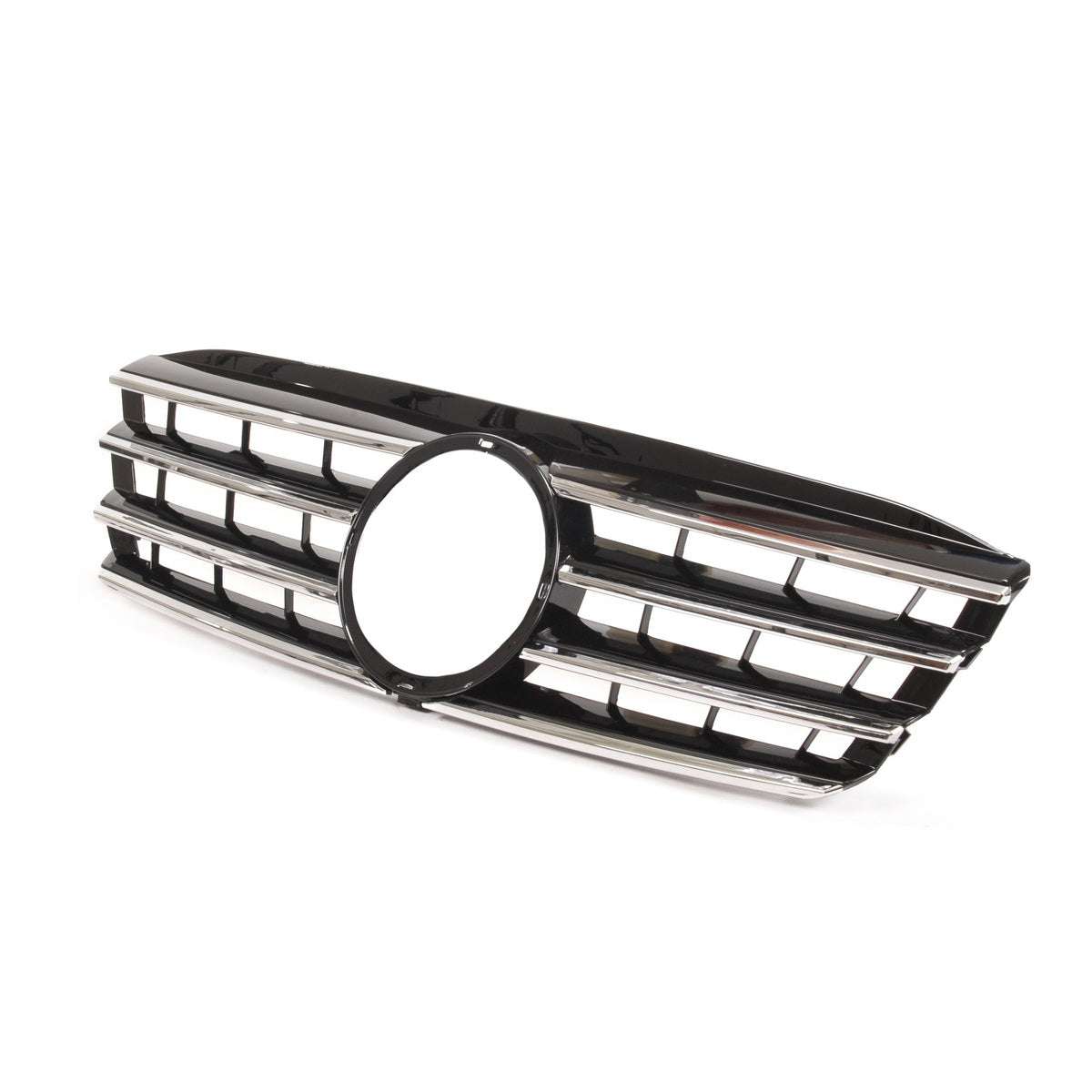 Sport Grille Gloss Black & Chrome passend für Mercedes C-Class W203 2000-2007 – Bild 3
