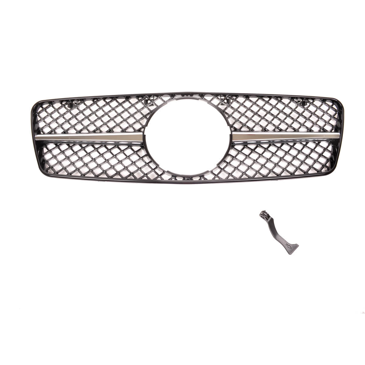 Front Grille Chrome & Black passend für Mercedes CLK W208 1997-2002 – Bild 2