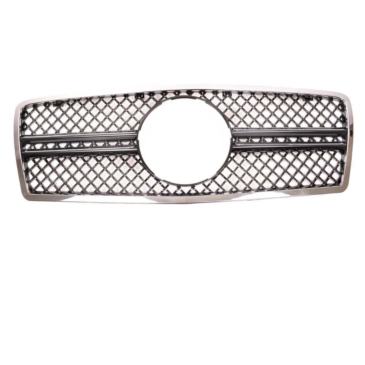 Front Grille Chrome & Black passend für Mercedes E-Class W210 1995-1999 – Bild 2