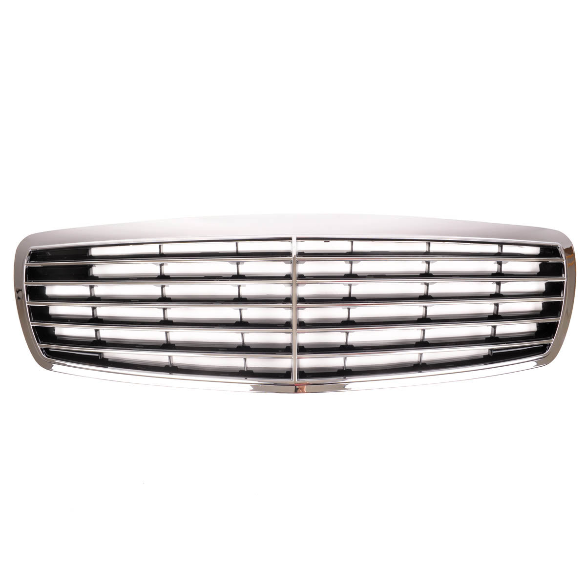 Front Grille Gloss Black Chrome passend für Mercedes E-Class W211 2002-2006 – Bild 2
