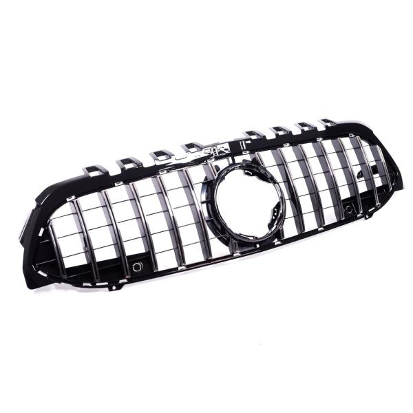 Kühlergrill Schwarz chrom passend für Mercedes A-Klasse W177 & Sport-Panamericana GT