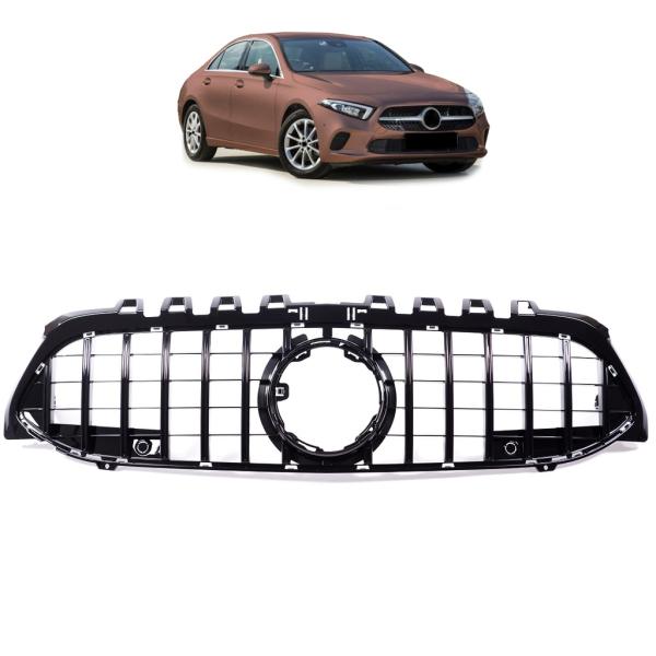 Kühlergrill Schwarz glanz passend für Mercedes A-Klasse W177 & Sport-Panamericana GT