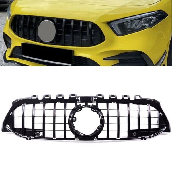 Kühlergrill Schwarz glanz passend für Mercedes A-Klasse W177 & Sport-Panamericana GT