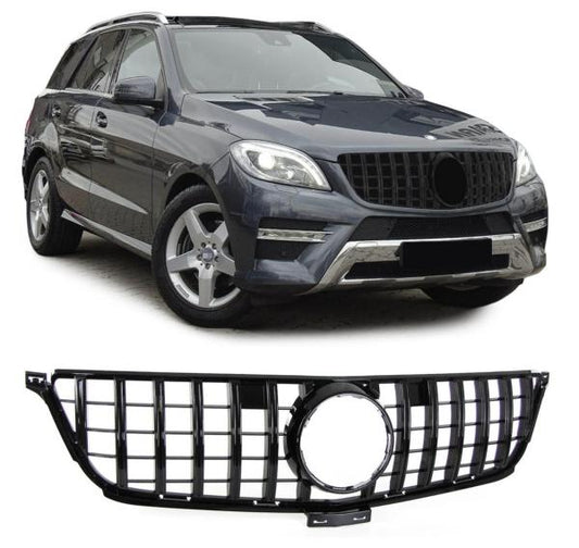 Kühlergrill Schwarz passt passend für Mercedes ML W166 bis 2015 Sport-Panamericana GT