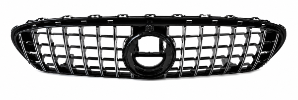 Kühlergrill chrom passend für Mercedes GLC X253 Facelift ohne AMG Sport Panamericana GT