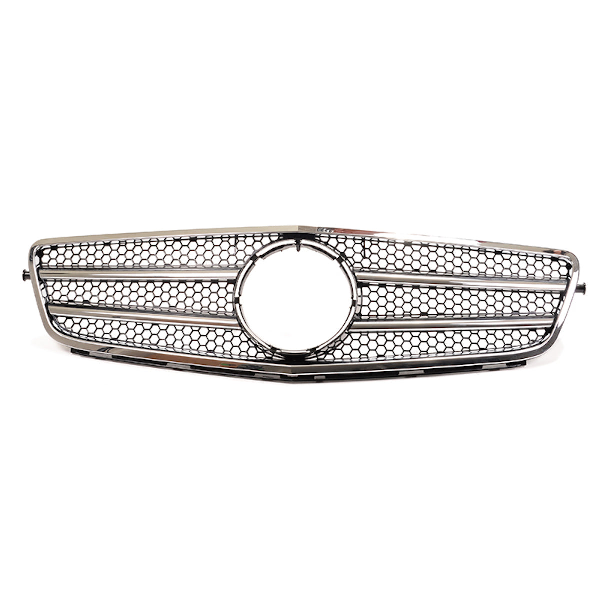 Front Grille Chrome & Black passend für Mercedes C-Class W204 2007-2015 – Bild 2