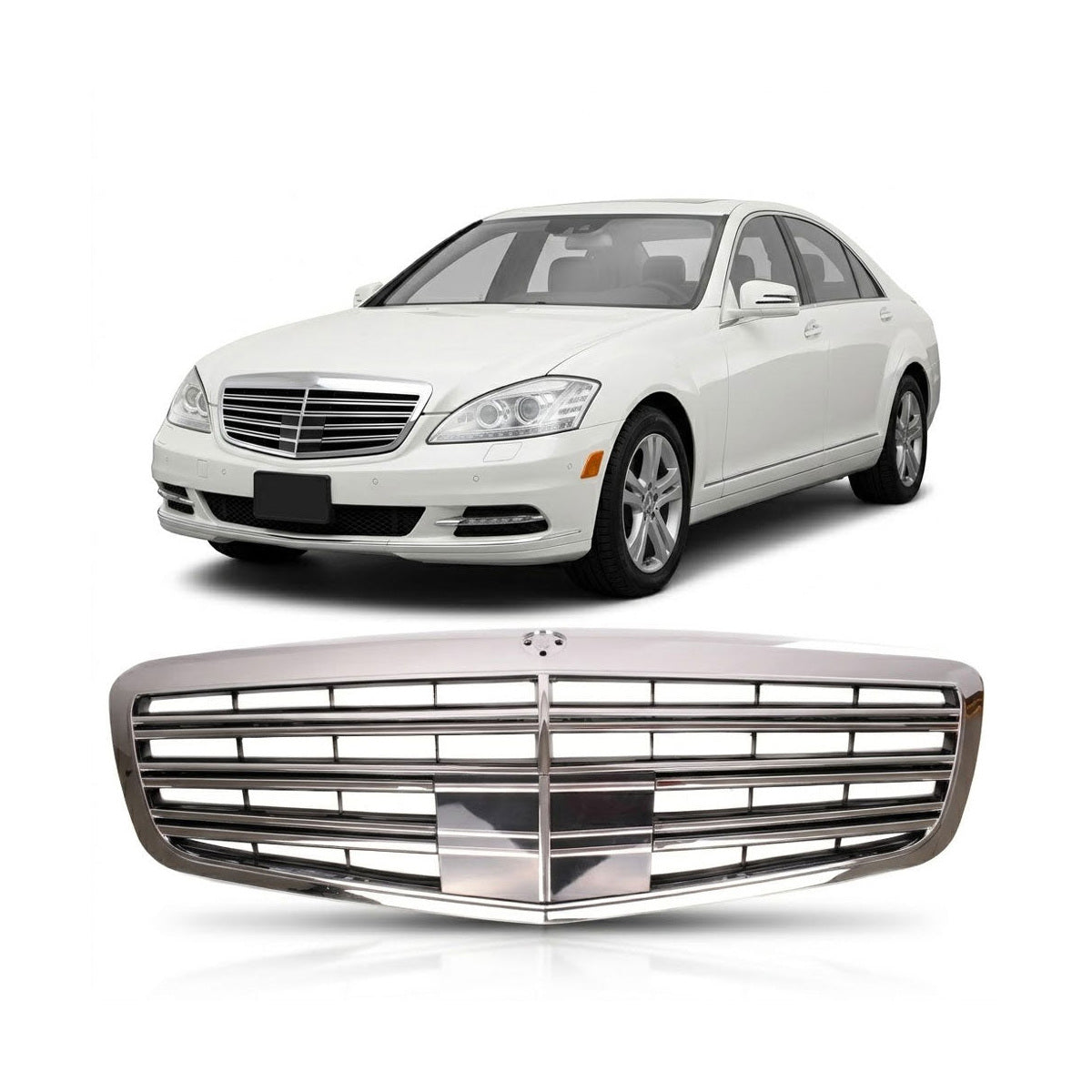 Front Grille Chrome passend für Mercedes S-Class W221 2009-2013 – Bild 1