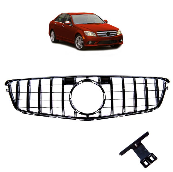 Calandre avant noire compatible avec Mercedes W204 S204 C204 Panamericana 07-15