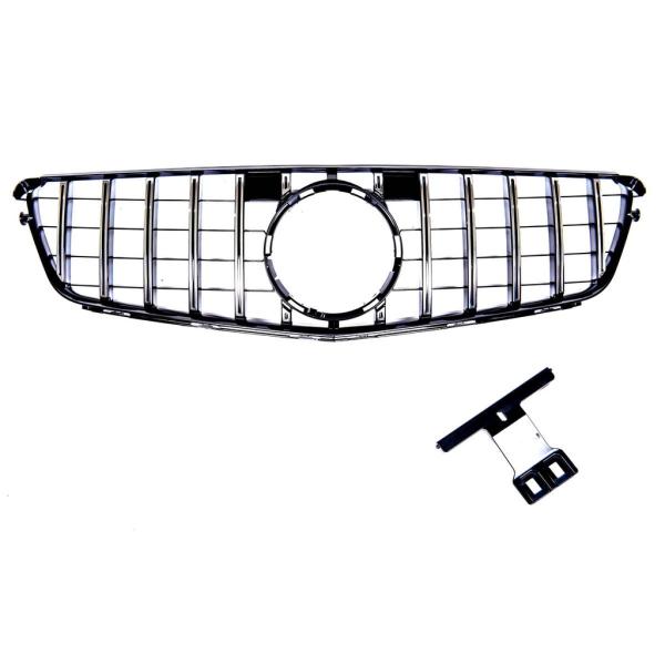Kühlergrill Schwarz chrom passend für Mercedes W204 S204 C204 Panamericana 07-15