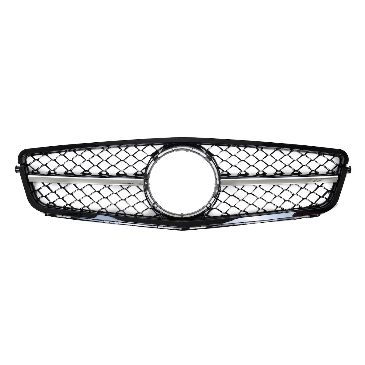 Grille Gloss Black Chrome passend für Mercedes C-Class W204 2007-2015 – Bild 2