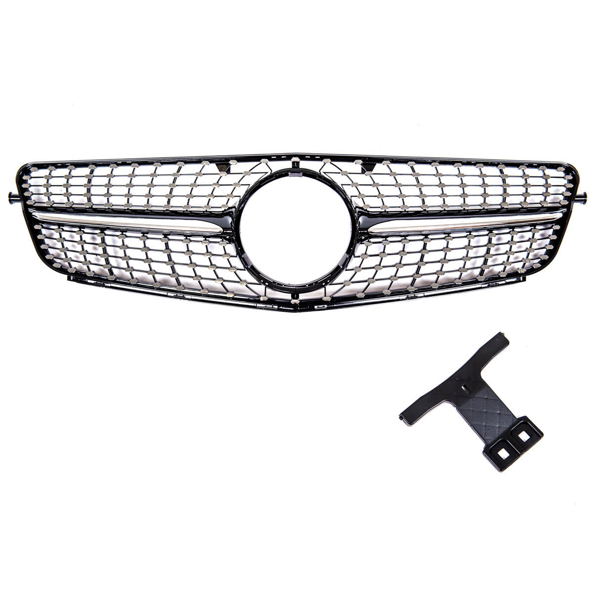 Front Grille Black with Spots passend für Mercedes C-Class 2007-2015 – Bild 2