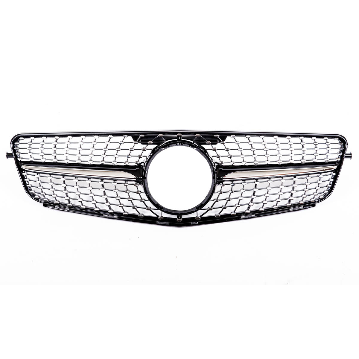 Front Grille Black with Spots passend für Mercedes C-Class 2007-2015 – Bild 3