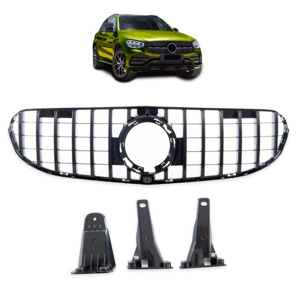 Kühlergrill passt passend für Mercedes GLC X253 Facelift ohne AMG Sport Panamericana GT