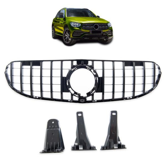 Kühlergrill passt passend für Mercedes GLC X253 Facelift ohne AMG Sport Panamericana GT