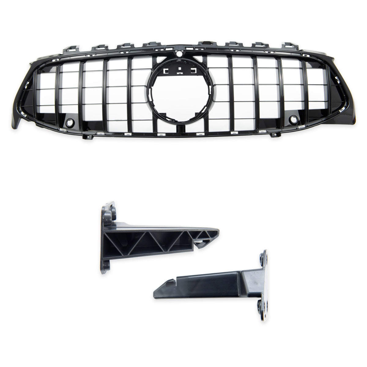 GT Style Front Grille Gloss Black passend für Mercedes CLA C118 X118 2019-2023 – Bild 2